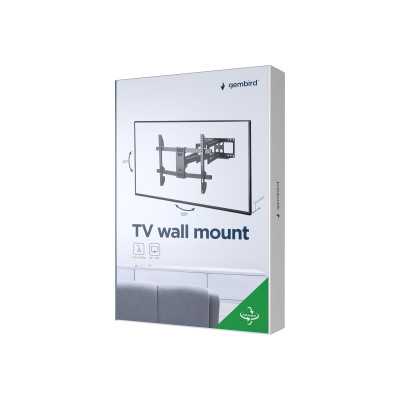 Gembird Wall mount 37-80 " Fixed Maximum weight (capacity) 60 kg Black