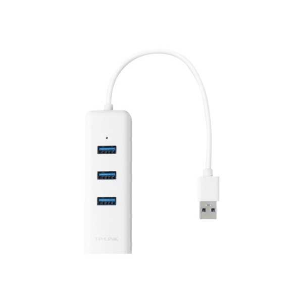 TP-LINK USB 3.0 3-Port Hub & Gigabit Ethernet Adapter 2 in 1 USB Adapter UE330