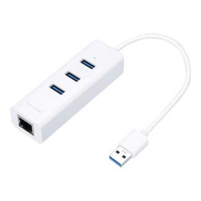 TP-LINK USB 3.0 3-Port Hub & Gigabit Ethernet Adapter 2 in 1 USB Adapter UE330