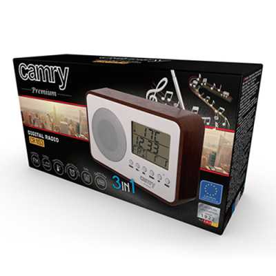 Camry Digital Radio CR 1153 5 W White/woden