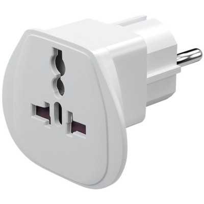 Travel adapter, (UK, US, IT, CH, to EU), 94026. Goobay