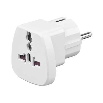 Travel adapter, (UK, US, IT, CH, to EU), 94026. Goobay