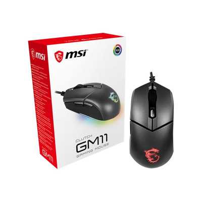 MSI Clutch GM11 Gaming Mouse, Wired, Black MSI Clutch GM11 Black Gaming Mouse