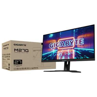 Gigabyte Gaming Monitor M27Q-EK 27 " IPS QHD 0.5 ms 3 50 cd/m Black 170 Hz HDMI ports quantity 2