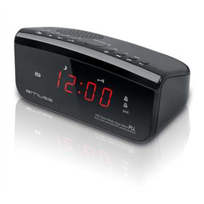 Muse Clock radio PLL M-12CR Alarm function Black