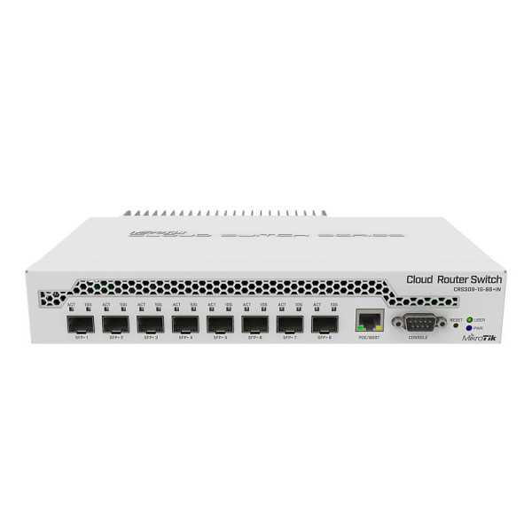 MikroTik Switch CRS309-1G-8S+IN Žiniatinklio valdomas darbalaukis 1 Gbps (RJ-45) prievadų kiekis 1 SFP+ prievadų kiekis 8