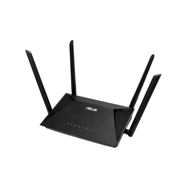 Asus Wireless AX1800 Dual Band Gigabit Router“, JK RT-AX53U 1201+600 Mbit/s Ethernet LAN (RJ-45) prievadai 4 tinklelio palaikyma