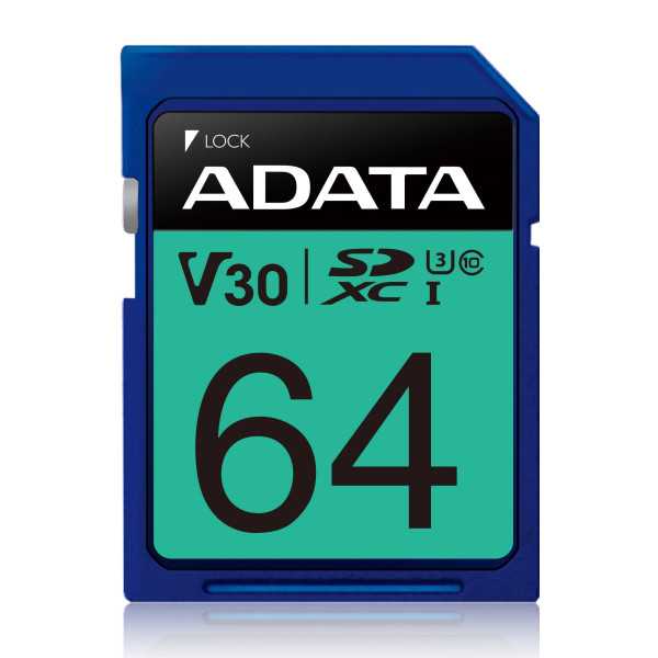 ADATA Premier Pro UHS-I SDXC 64 GB Flash atminties klasė 10