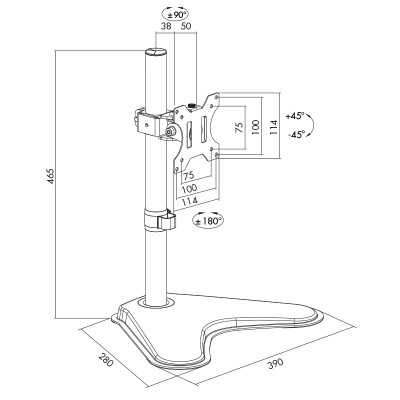 Logilink Desk Mount BP0044 13-32 " Maximum weight (capacity) 8 kg Black