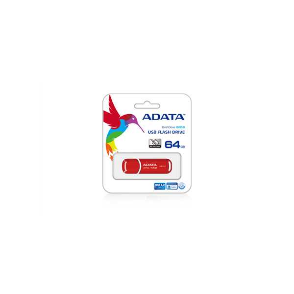 ADATA UV150 64 GB USB 3.0 Raudona