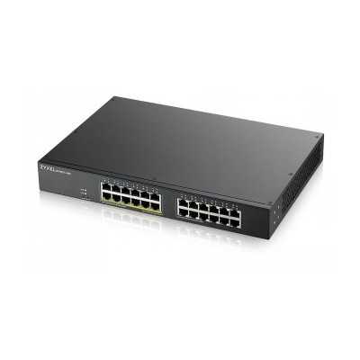 ZYXEL GS1900-24EP, 24-PORT GBE L2, 12 PORT POE SMART SWITCH, RACKMOUNT, 130 WATT