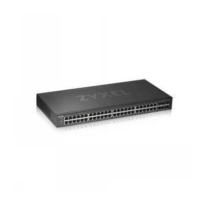 ZYXEL GS1920-48V2, 50 PORT SMART MANAGED SWITCH 44X GIGABIT COPPER AND 4X GIGABIT DUAL PERS., HYBRID MODE, STANDALONE OR NEBULAF