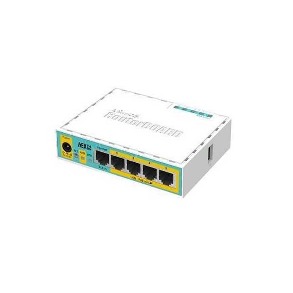 NET ROUTER 10/100M 5PORT HEX/POE LITE RB750UPR2 MIKROTIK