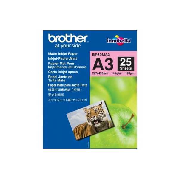 BROTHER MATTE INKJET PAPER A3 (25SH)