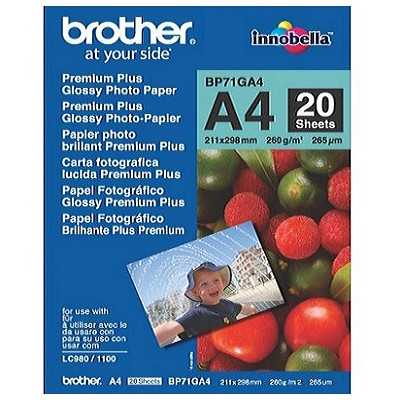 BROTHER PREM. PLUS GLOSSY PHOTO PAPER A4