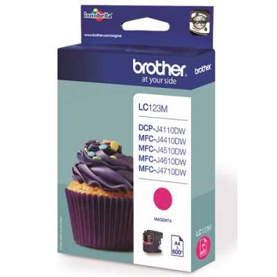 BROTHER LC-123M TONER MAGENTA 600P