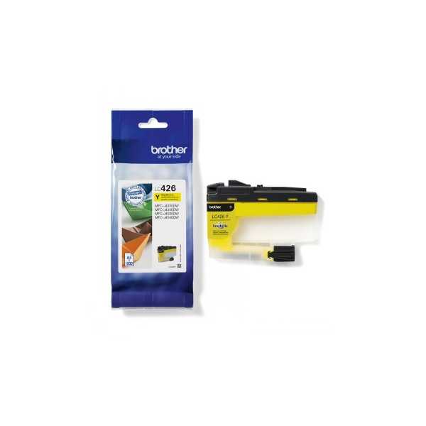 BROTHER LC426Y YELLOW INK-CARTRIDGE, YIELD 1,500 PAGES