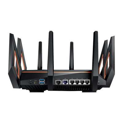 Asus GT-AX11000 Tri-band WiFi Gaming Router ROG Rapture 802.11ax 4804+1148 Mbit/s 10/100/1000 Mbit/s Ethernet LAN (RJ-45) ports 