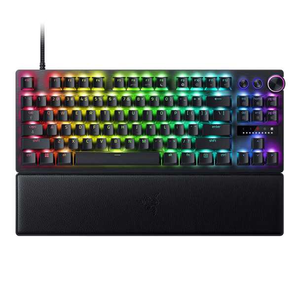 Razer Huntsman V3 Pro Tenkeyless žaidimų klaviatūra, laidinė JAV juoda analoginė optinė