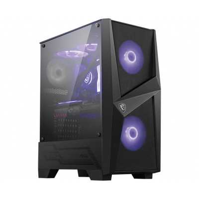 MSI MAG FORGE 100M PC Case, Mid-Tower, USB 3.2, Black MSI MAG FORGE 100M Black ATX Power supply included No