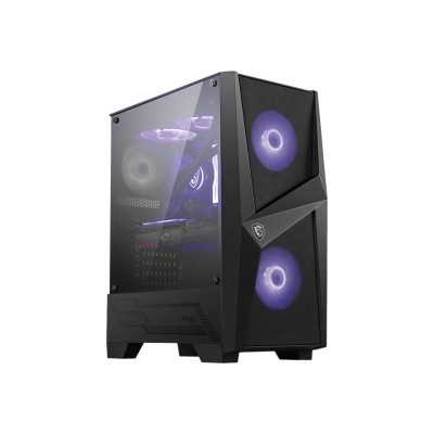 MSI MAG FORGE 100M PC Case, Mid-Tower, USB 3.2, Black MSI MAG FORGE 100M Black ATX Power supply included No