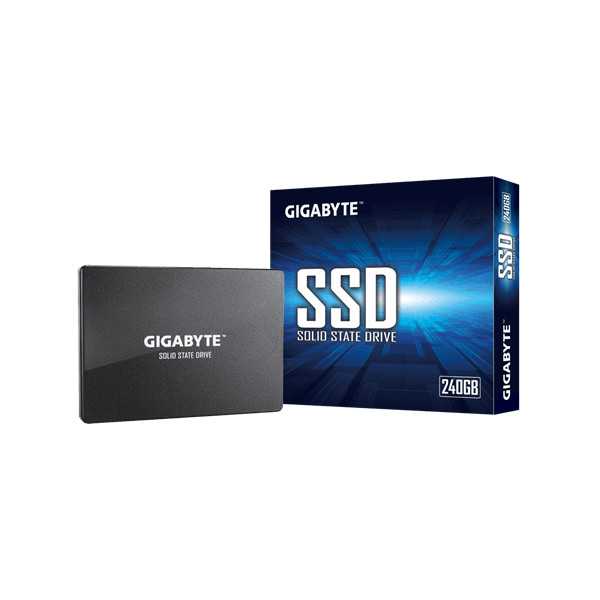 Gigabyte GP-GSTFS31240GNTD 240 GB SSD form factor 2.5-inch SSD interface SATA Write speed 420 MB/s Read speed 500 MB/s