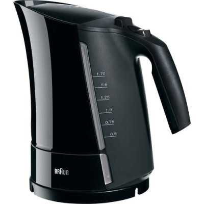 Braun WK 300 Standard kettle 2200 W 1.7 L Plastic 360 rotational base Black