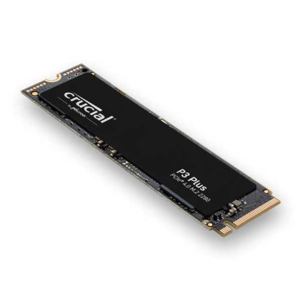 SSD| CRUCIAL |P3 Plus|500GB|M.2|PCIE|NVMe|3D NAND|Rašymo greitis 1900 MB/sek|Nuskaitymo greitis 4700 MB/sek|TBW 110 TB |MTBF 150