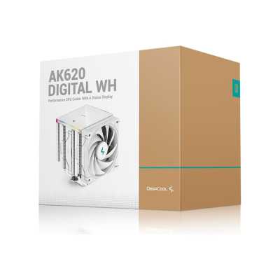 Deepcool | CPU Air Cooler | AK620 Digital WH | Intel, AMD