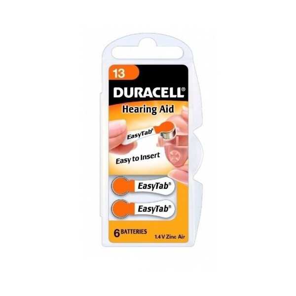 Duracell | A13/DA13/ZL13 | Cinko oro ląstelės | 6 vnt.