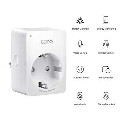 TP-LINK | Mini Smart Wi-Fi Plug, Energy Monitoring | Tapo P110M