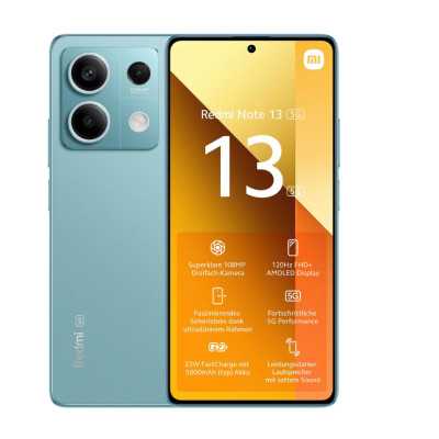 Xiaomi | Redmi | Note 13 | Ocean Teal | 6.67 " | AMOLED | 1080 x 2400 pixels | Mediatek | Dimensity 6080 | Internal RAM 8 GB | 2