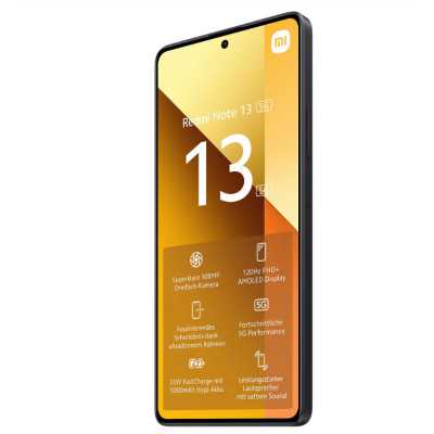 Xiaomi Redmi Note 13 (Graphite Black) Dual SIM 6.67 AMOLED 1080x2400/2.4GHz&2.0GHz/128GB/6GB RAM/Android13/5G,MZB0FPBEU Xiaomi |