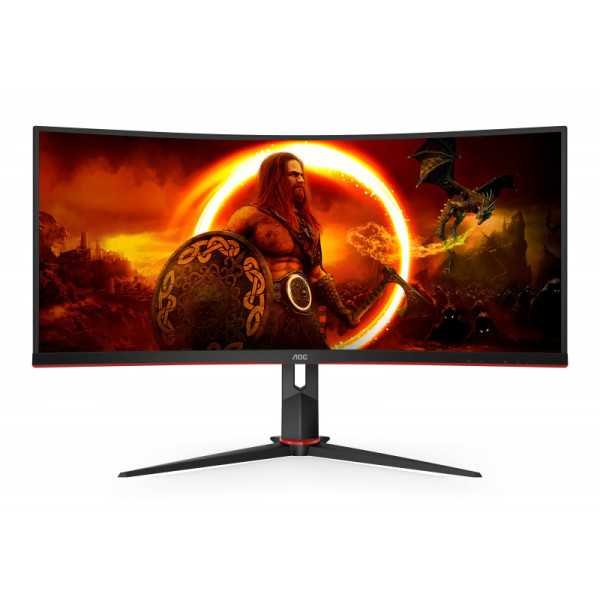 AOC | Žaidimų monitorius | CU34G2XP/BK | 34 colių | VA | 3440 x 1440 pikselių | 21:9 | 1 ms | Juoda | HDMI prievadų skaičius 2 |