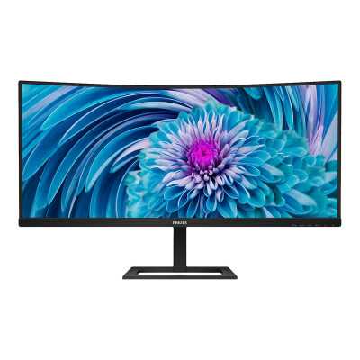 Philips | UltraWide LCD Monitor | 346E2CUAE | 34 " | VA | WQHD | 21:9 | 4 ms | 300 cd/m | Black | HDMI ports quantity 1 | 100 Hz