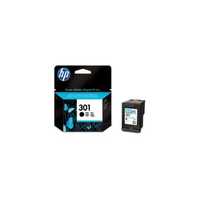 HP 301 Black Ink Cartridge, 190 pages, for HP Deskjet 1000, 1050, 2050, 3000, 3050