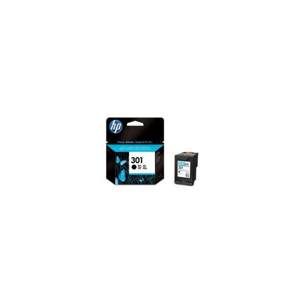 HP 301 Black Ink Cartridge, 190 pages, for HP Deskjet 1000, 1050, 2050, 3000, 3050