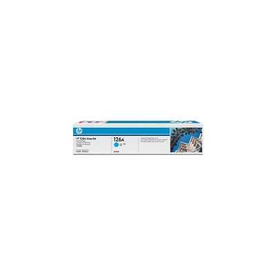 HP 126A Cyan Toner Cartridge, 1000 pages, for HP Color LaserJet CP1025, Pro 100, Pro 200, M275 series