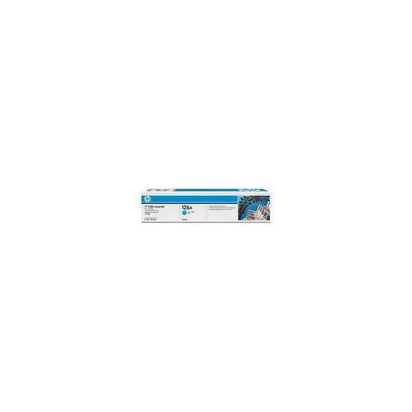 HP 126A Cyan Toner Cartridge, 1000 pages, for HP Color LaserJet CP1025, Pro 100, Pro 200, M275 series