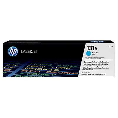 HP 131A Cyan Toner Cartridge, 1800 pages, for HP LaserJet Pro 200 M276n, M276nw