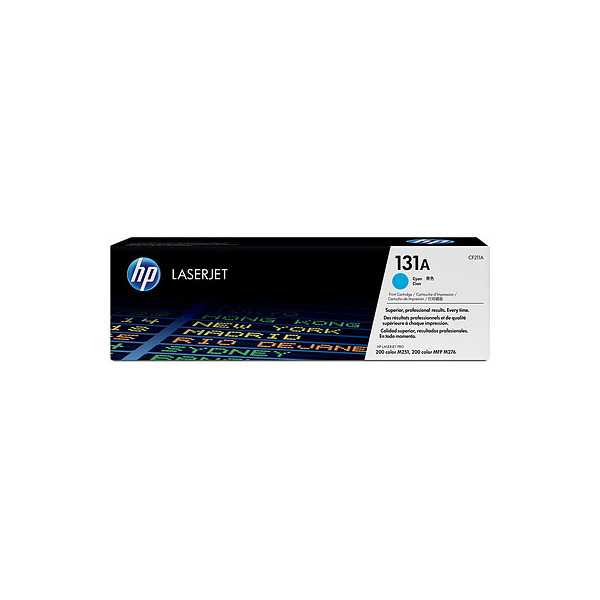 HP 131A Cyan Toner Cartridge, 1800 pages, for HP LaserJet Pro 200 M276n, M276nw