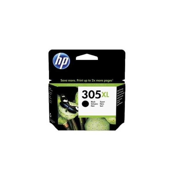 HP 305XL High Yield Black Ink Cartridge, 240 pages, for HP DeskJet 2300, 2710, 2720, Plus 4100