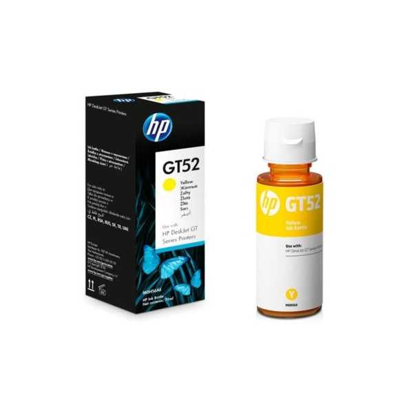 HP GT52 Yellow Ink Bottle, 8000 pages, for HP DeskJet GT series, Cronos