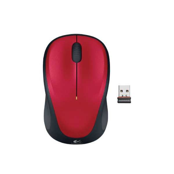 LOGITECH M235 belaidė pelė raudona