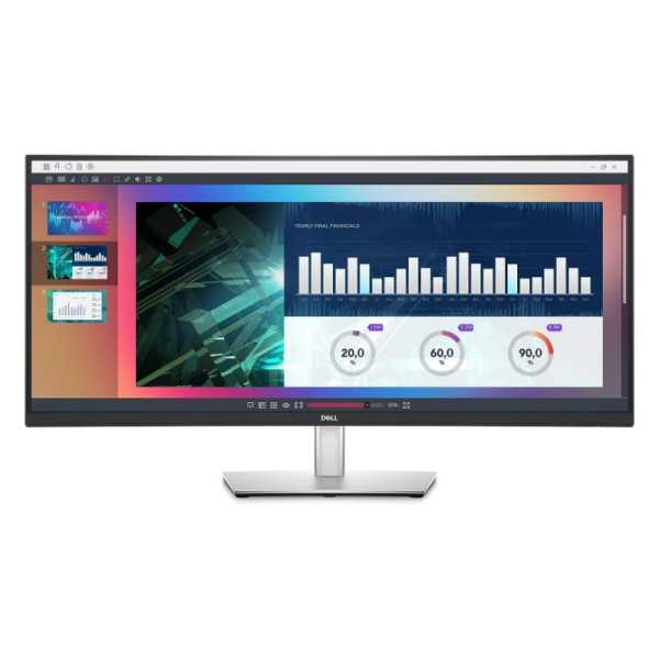 „ Dell 34“ lenktas USB-C šakotuvo monitorius P3424WE – 86.5cm (34 colių)