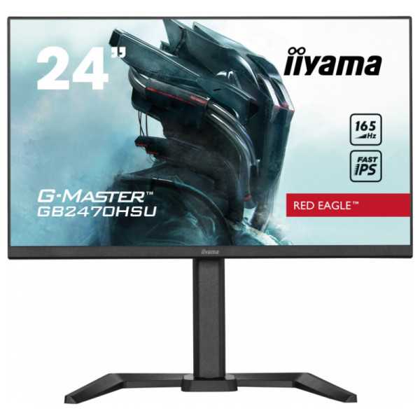 24 colių ETE Fast IPS žaidimai, G-Master Red Eagle, FreeSync Premium, 1920x1080@165Hz, 250cd/m, 1100:1, HDMI, DisplayPort, 0,8ms