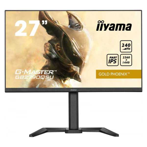 27 colių ETE Fast IPS žaidimai, G-Master Gold Phoenix, FreeSync Premium, 2560x1440@240Hz, 400cd/m, 1000:1, HDMI, DisplayPort, 1m