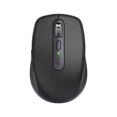 Logitech MX Anywhere 3S Mouse - RF Wireless + Bluetooth, Laser, 8000 DPI, Graphite