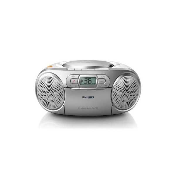 Philips CD Soundmachine AZ127/12 Silver 4W Groti MP3-CD, CD ir CD-R/RW, FM imtuvas