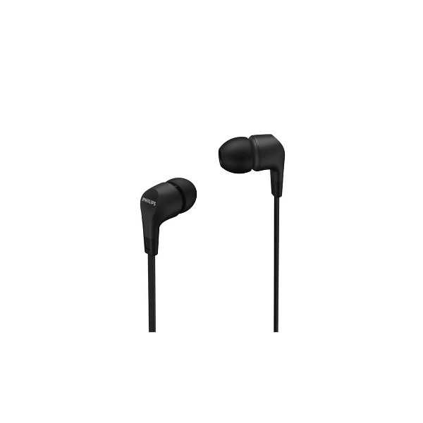 Philips In-Ear Headphones with mic TAE1105BK/00 powerful 8.6mm drivers, Black